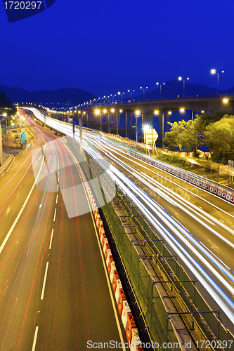 Image of Traffic at highway in Hong Kong