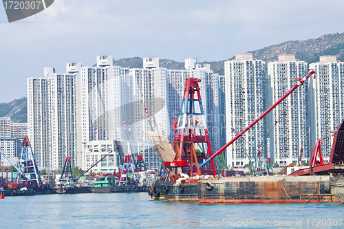 Image of Hong Kong apartment blocks along the coast