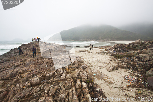 Image of Rocky seashore in Hong Kong