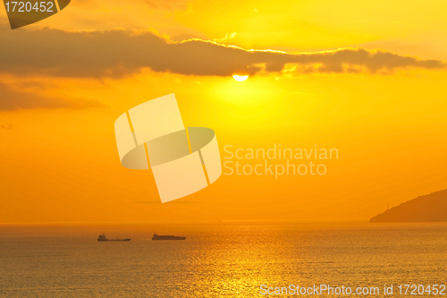 Image of Sunset scene in Hong Kong
