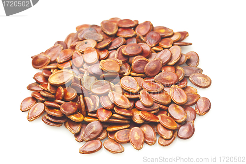 Image of Red melon seeds in dry condition