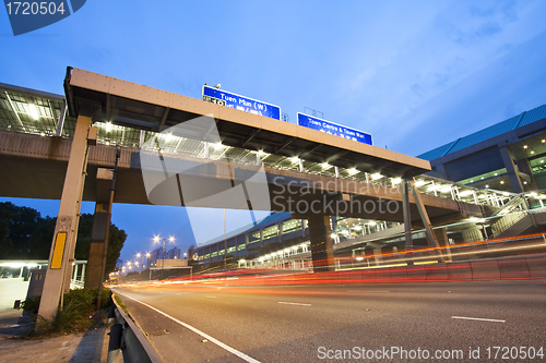 Image of Traffic along highway in Hong Kong