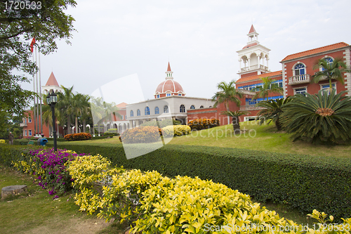 Image of European style buildings in Gulangyu Island, China