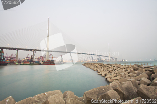 Image of Hong Kong bridge at day