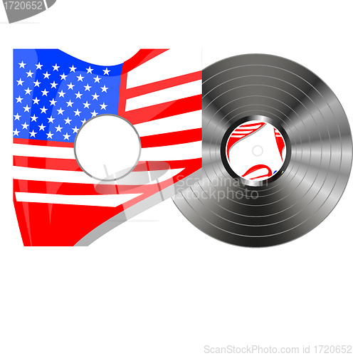 Image of vinyl bubbles in usa flag cover