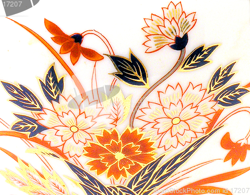 Image of Oriental Floral Pattern