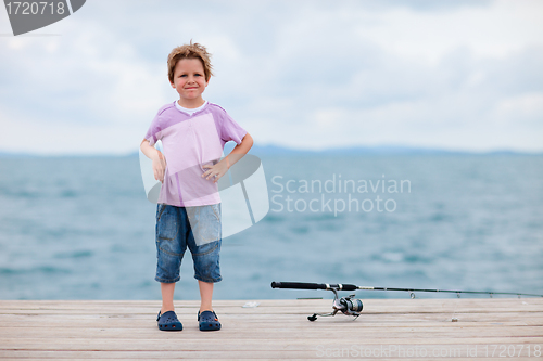 Image of Boy fishing