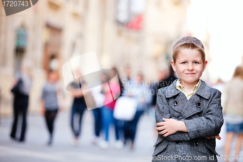 Image of Boy in city