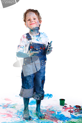 Image of Boy painting
