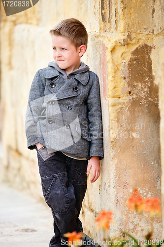 Image of Boy portrait outdoors