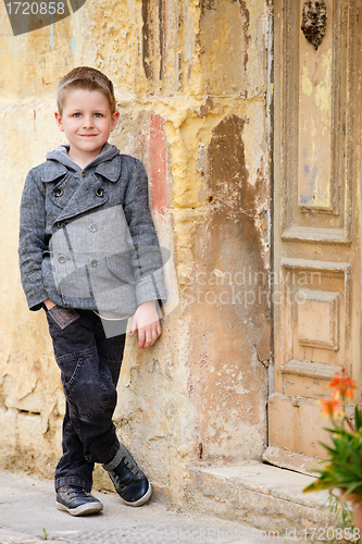 Image of Boy portrait outdoors