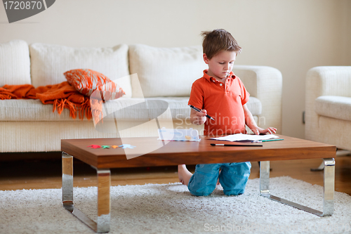 Image of Boy drawing