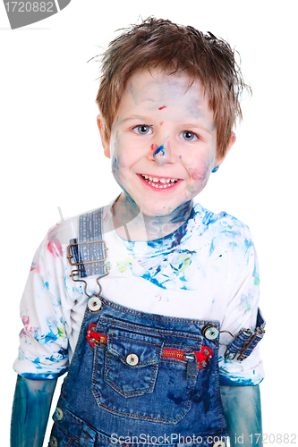 Image of Boy painting