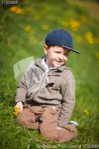 Image of Boy With Dandelion