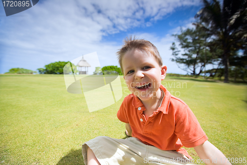 Image of Happy child outdoors