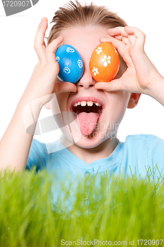 Image of Easter boy funny portrait