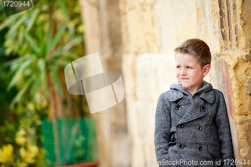 Image of Boy portrait outdoors