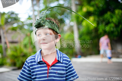 Image of Boy outdoors portrait
