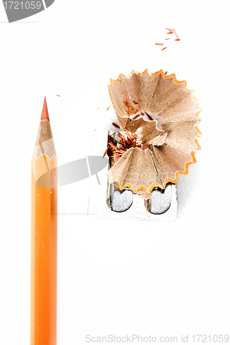 Image of Pencil and sharpener