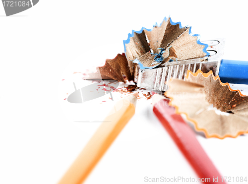 Image of Pencils and sharpener