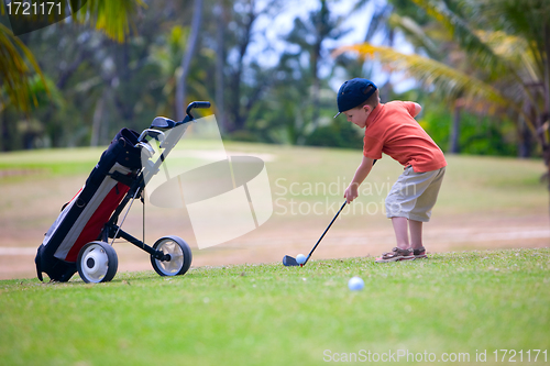 Image of Young golfer