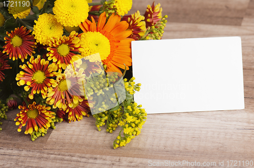 Image of a bouquet of summer flowers, close-up 