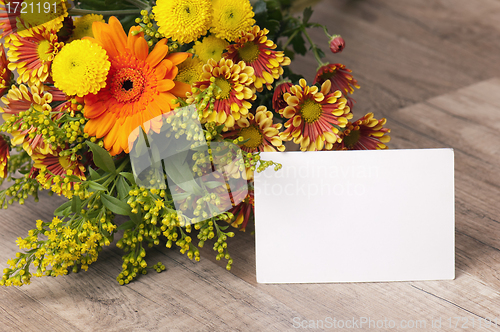 Image of a bouquet of summer flowers, close-up 