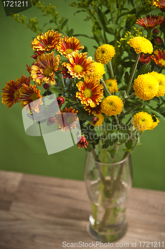 Image of a bouquet of summer flowers, close-up