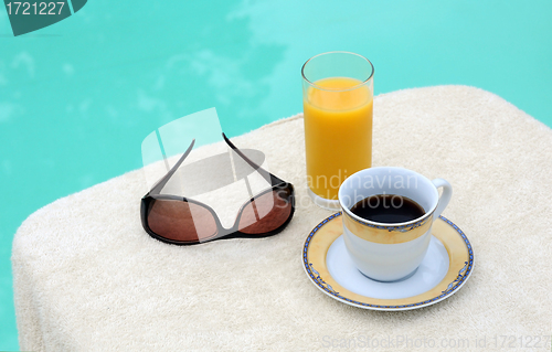 Image of Coffee, Orange Juice and Sunglasses 