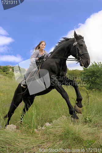 Image of riding girl