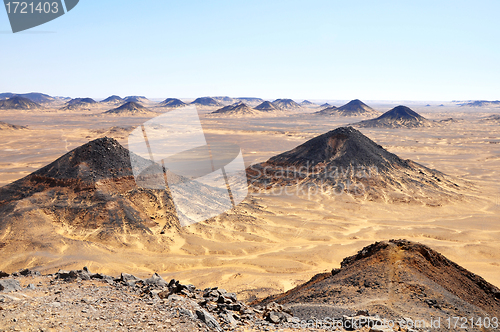 Image of Black desert in Egypt