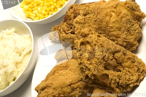 Image of fried chicken dinner