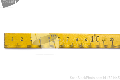 Image of Wooden tape measure
