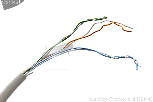 Image of colorful electrical wire 