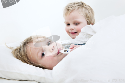 Image of Brothers in bed