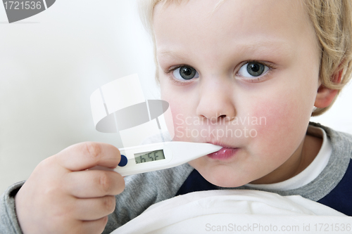 Image of Boy with fever