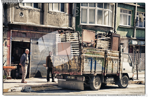 Image of Heavy loaded truck