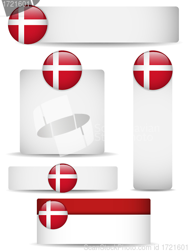 Image of Denmark Country Set of Banners