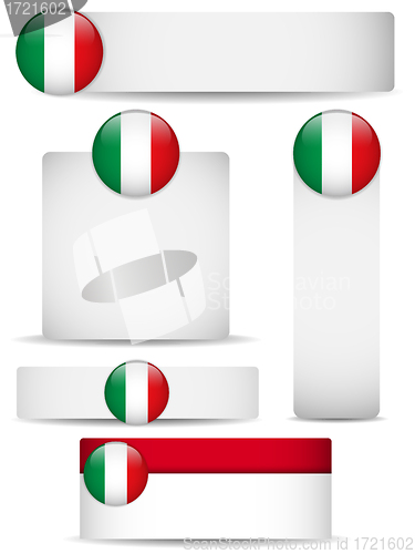 Image of Italy Country Set of Banners