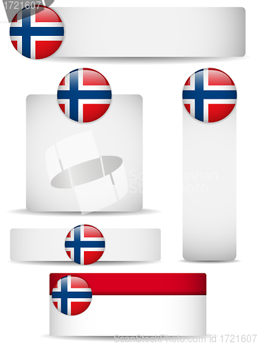 Image of Norway Country Set of Banners