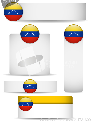 Image of Venezuela Country Set of Banners
