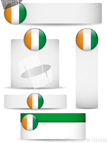 Image of Ireland Country Set of Banners