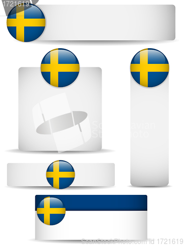 Image of Sweden Country Set of Banners
