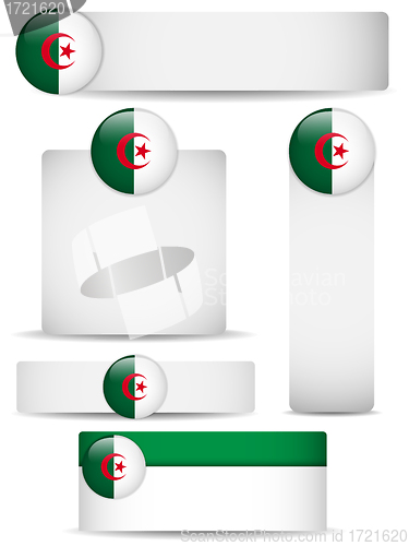 Image of Algeria Country Set of Banners