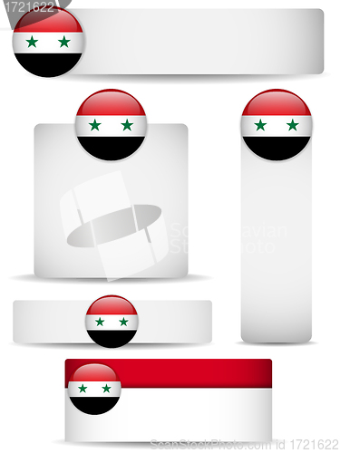 Image of Syria Country Set of Banners