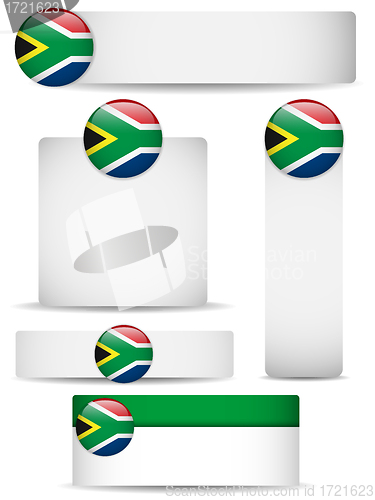 Image of South Africa Country Set of Banners