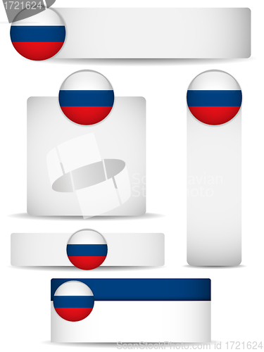 Image of Russia Country Set of Banners
