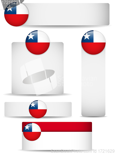 Image of Chile Country Set of Banners