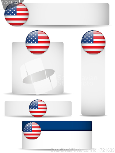 Image of United States Country Set of Banners