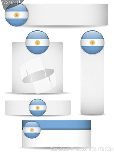 Image of Argentina Country Set of Banners